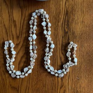 Beachy, extra long necklace